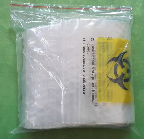 Specimen plastic bags A